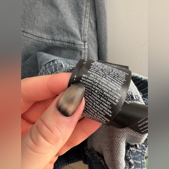 7 For All Mankind Dark Gray Hooded Jacket - Picture 8 of 8